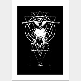 SACRED GEOMETRY OCCULT GOAT MAGIC WITCHERY Posters and Art